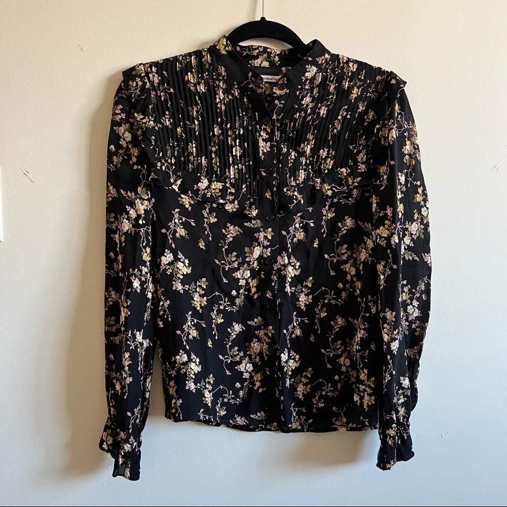 Reformation floral blouse